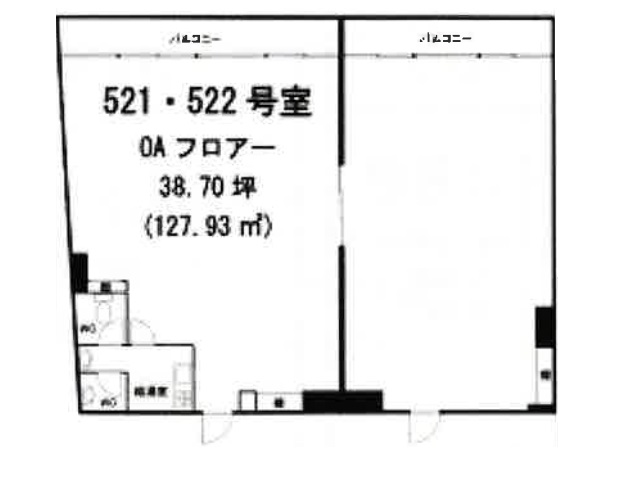 東京セントラル表参道5F521・522号室38.70T間取り図.jpg