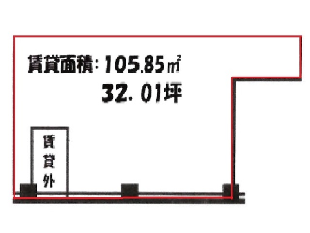 大阪駅前第4ビル　地下1階　32.01坪　間取り図.jpg