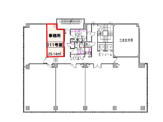 島根県 3階 8.81坪の間取り図
