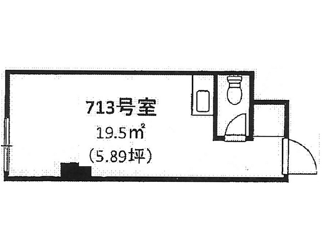 ワコーレ新宿第1 713号室間取り図.jpg