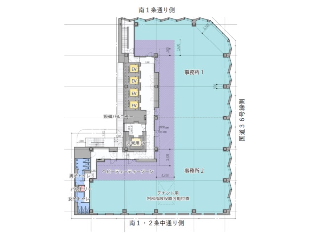 （仮称）札幌4丁目プロジェクト新築計画11F-13F間取り図.jpg