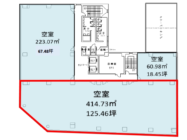 小倉第一生命ビル5F125.46坪間取り図.jpg