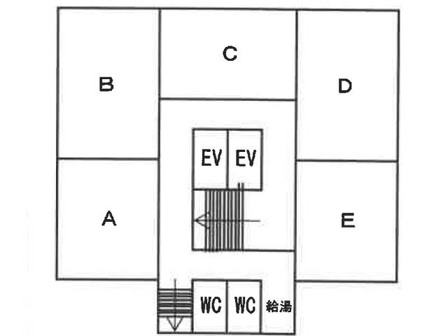 朝日生命久留米東町ビル基準階間取り図.jpg