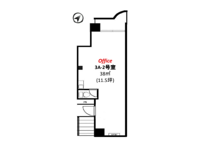 アール五反田3FA-2号室11.50T間取り図.jpg