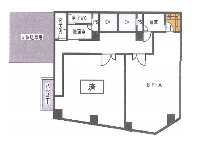 新なにわ筋中川ビル8階29.93坪間取り図.jpg