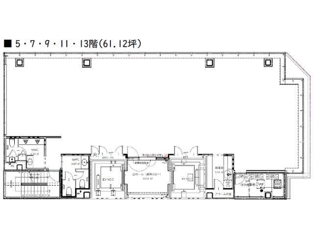 （仮称）博多駅センタータワー5・7・9・11・13F間取り図.jpg