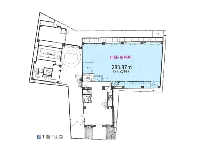 三光産業本社（神宮前）1F85.87T間取り図.jpg