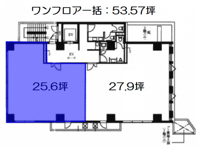 福岡県 2階 25.66坪の間取り図