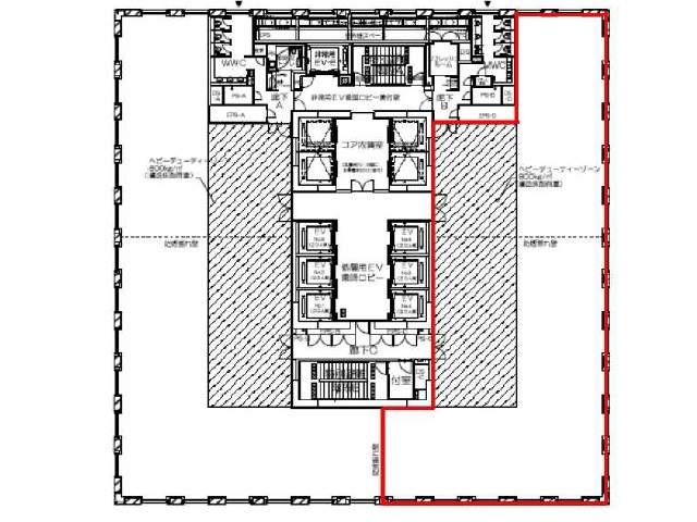 オリックス本町ビル16F145.32坪　間取り図.jpg