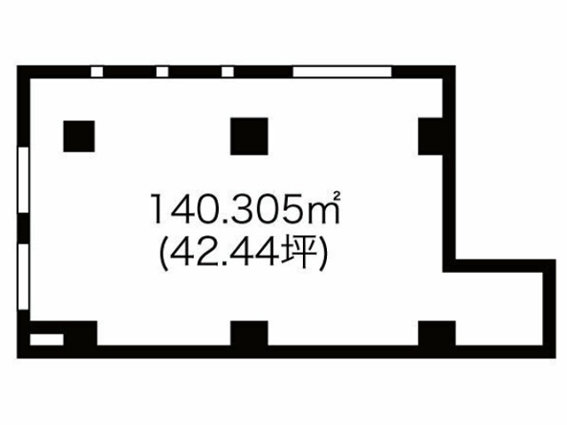 クリニックモール鶴舞1FD号室42.44T間取り図.jpg