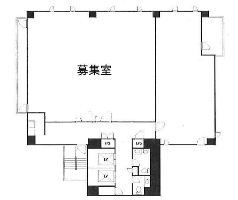 Landｗork新宿ビル（旧S2ビル）7FA51.34T間取り図.jpg