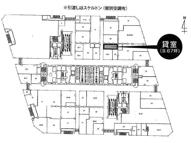 大阪駅前第3ビル　1階　9.67坪　間取り図.jpg