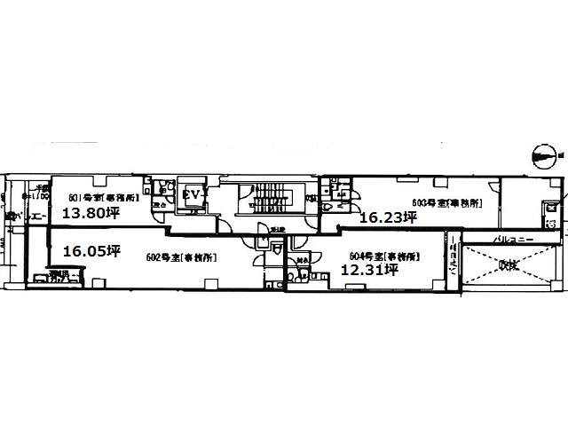 谷町エクセルビル 6F 基準階間取り図.jpg