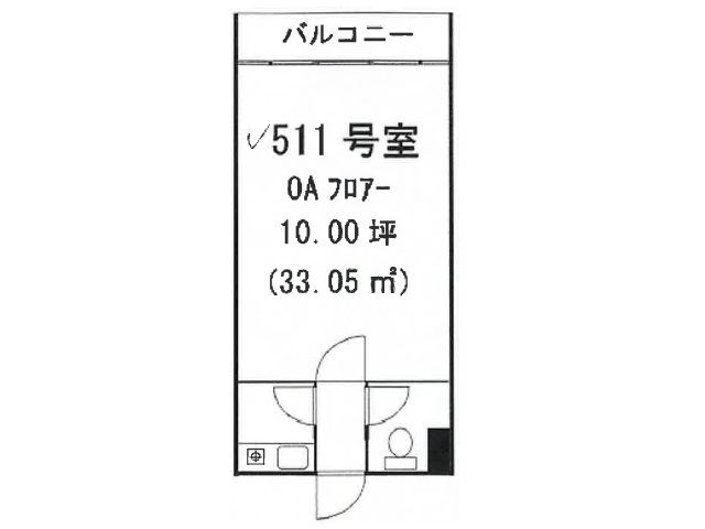 東京セントラル表参道5F511号室10.00T間取り図.jpg