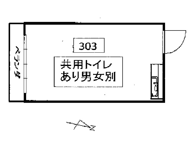 目黒第1花谷3F303号室間取り図.jpg