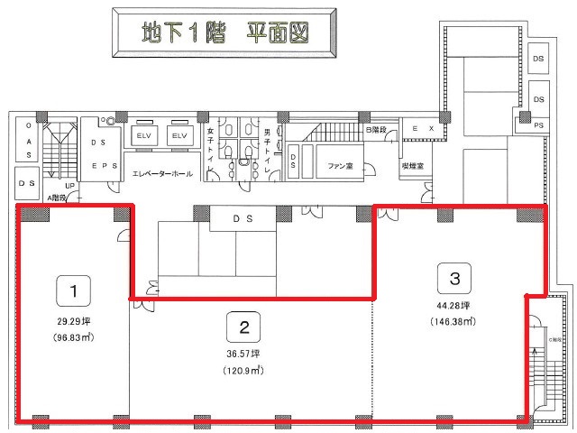 サンライトビル地下1階110.14坪間取り図.jpg