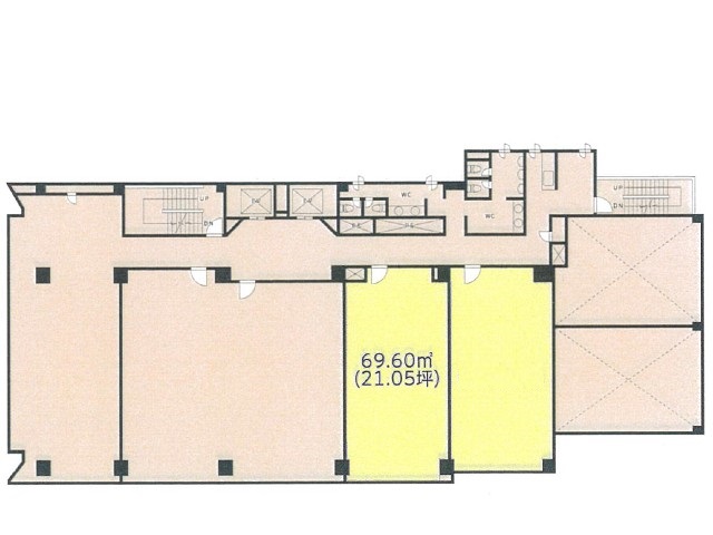 島根県 4階 21.05坪の間取り図