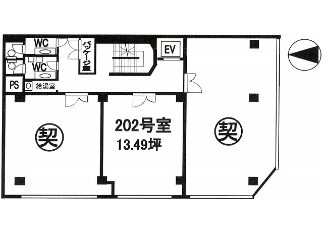第一住建本町ビル 2F13.49T 間取り図.jpg