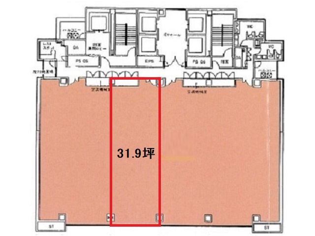 愛知県 15階 31.9坪の間取り図