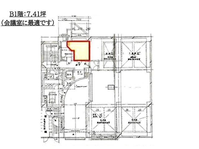 渋谷パインB1F7.41T間取り図.jpg