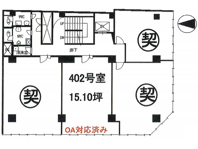 第一住建本町ビル 4F15.10T 間取り図.jpg