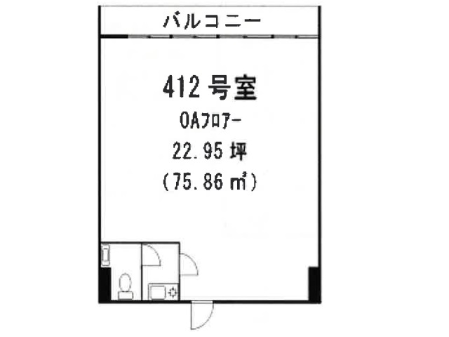 東京セントラル表参道4F412号室22.95T間取り図.jpg
