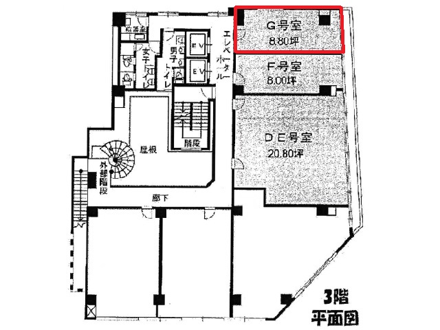 NLC新大阪パワービル　3階G号室　8.8坪　間取り図.jpg