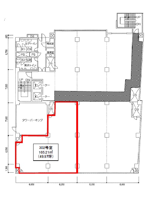 小田急西新宿302号室49.97T間取り図.jpg