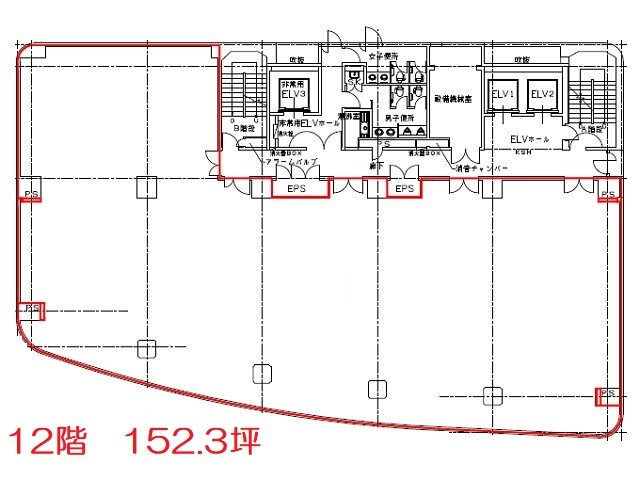熊本サンニッセイビル間取り図12F152.jpg