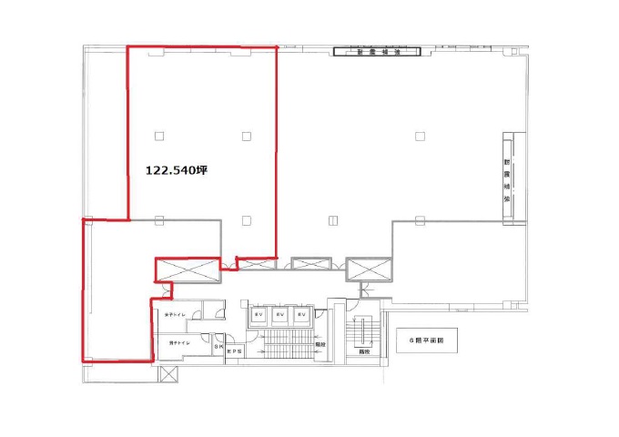 センバ・セントラルビル6F122.54坪　間取り図.jpg