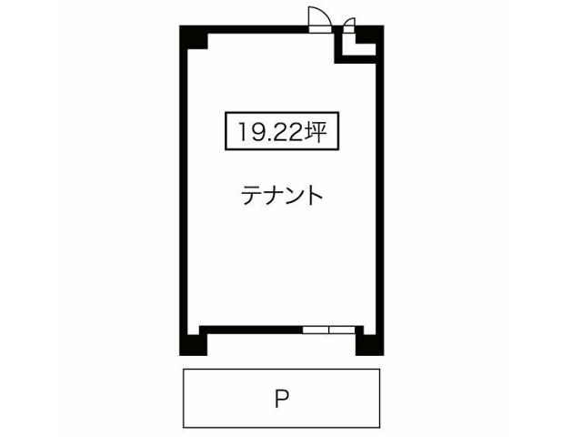 スカイハイツ平針1F101号室19.22T間取り図.png