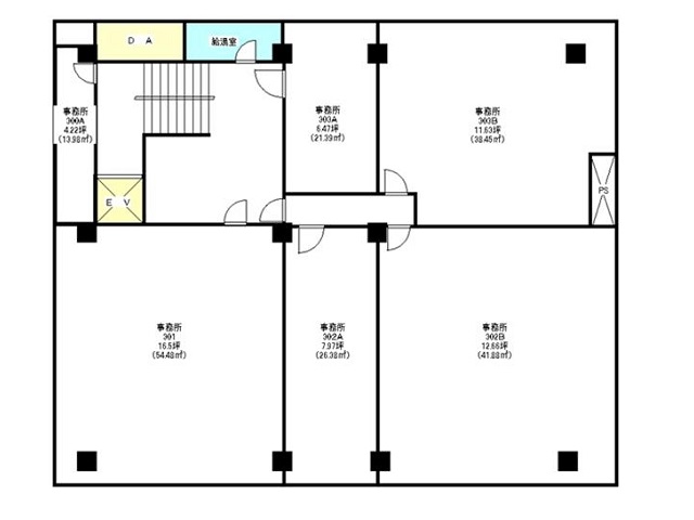 新末広ビル　基準階間取り図.jpg