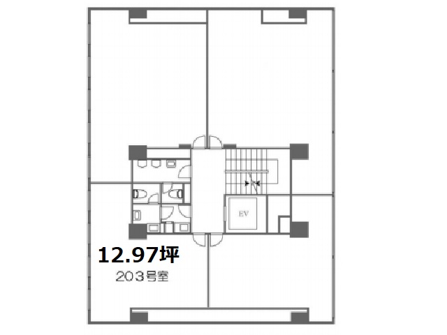 銀座美術家会館203号室12.97T間取り図.jpg