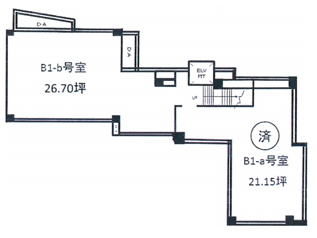 北新宿ユニオンB1F26.70T間取り図.jpg