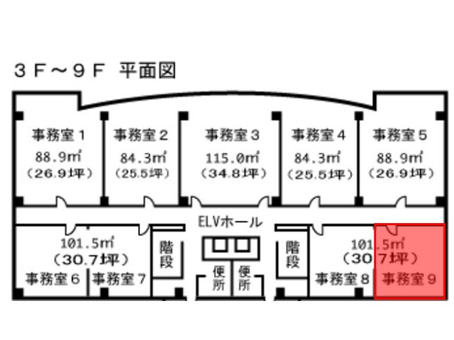 博多サンシティビル3階～9階間取り図⑨.jpg