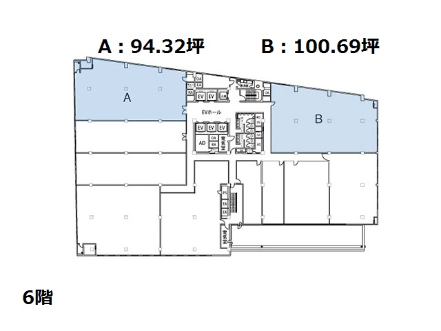 堂島グランドビル6階94.32坪、100.69坪間取り図.jpg