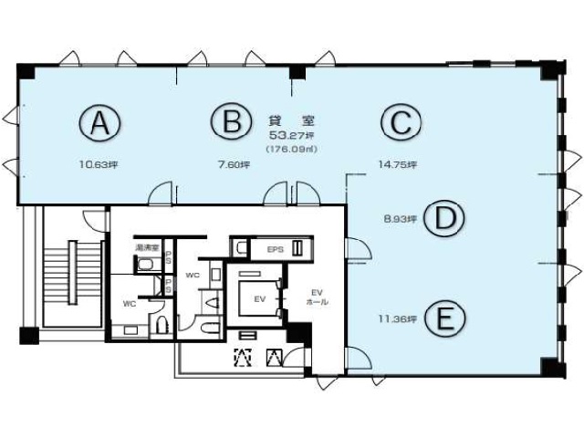 MF南森町5ビル53.27坪　間取り図.jpg