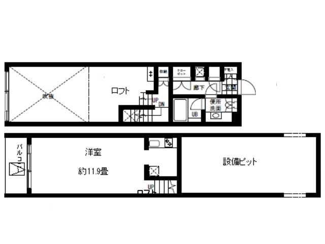 VORT東新宿805号室間取り図.jpg