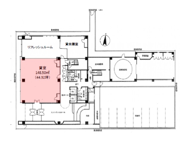 北海道 1階 44.92坪の間取り図