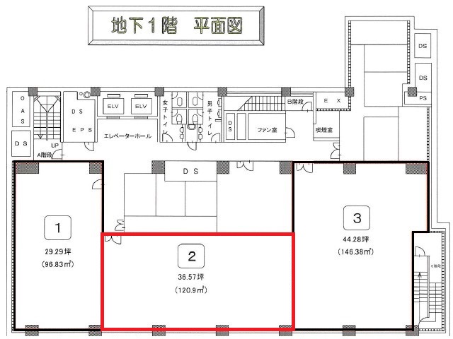 サンライトビル地下1階36.57坪間取り図.jpg