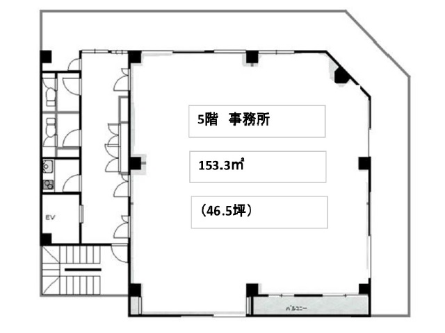 大和長堀ビル　5階46.5坪　間取り図.jpg