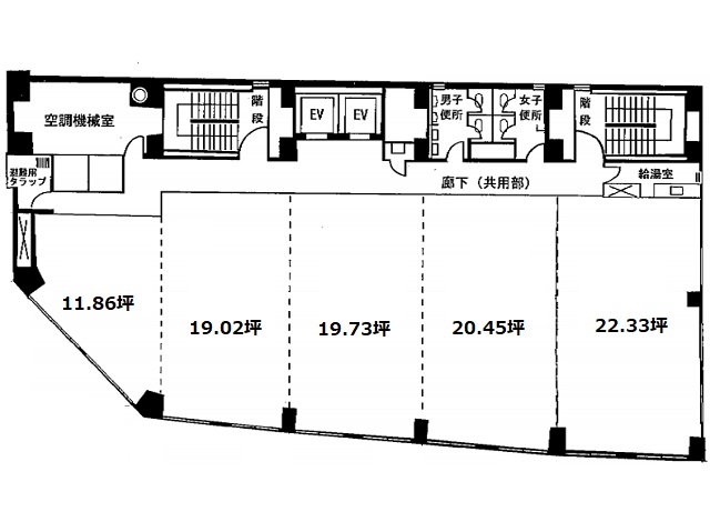 カメイ仙台中央ビル2-9F基準階間取り図.jpg